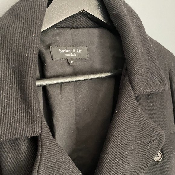 Surface to Air Wool Overcoat - Picture 2 of 3